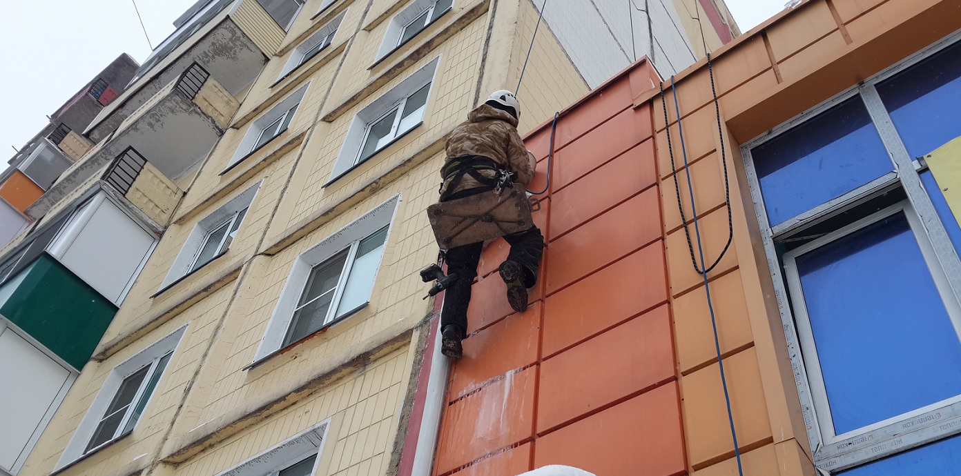 Услуги промышленных альпинистов для высотных работ в Рыбинске