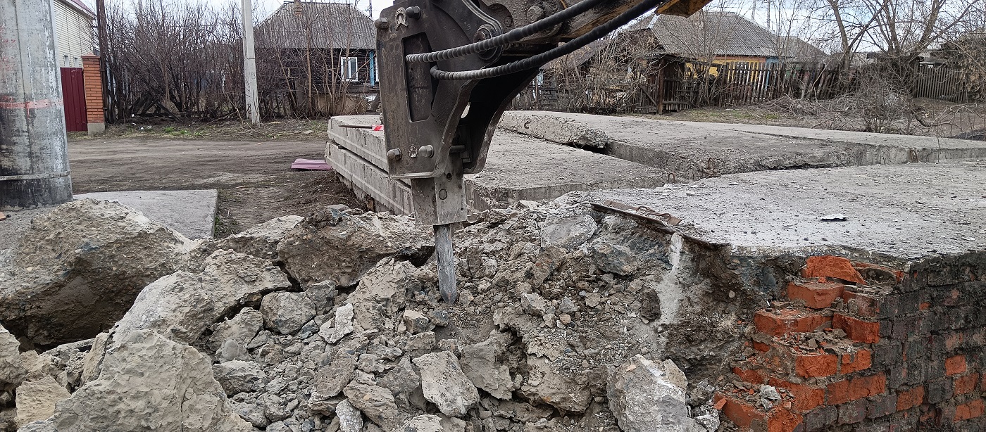 Услуги и заказ гидромолотов для демонтажных работ в Рыбинске